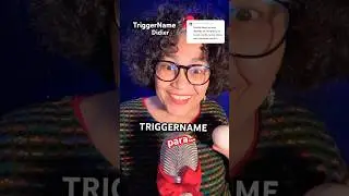 💚 Nombres con TRIGGERs #sonidosrelajantes #triggername #asmrmer