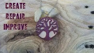 Making a Wooden Tree Of Life Necklace Pendant