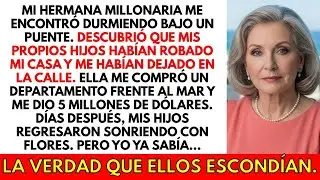Mi hermana millonaria me encontró debajo de un puente. Me dio un apartamento y $5M. Luego vinieron..