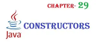 Java constructors - Java tutorial - w3Schools - Chapter  29   English