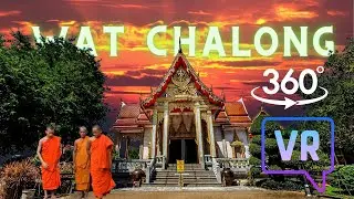 VR 360 Wat Chalong Temple Tour 6k in Phuket, Thailand