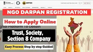 Darpan Online Apply | NGO Darpan Online Apply | NITI Aayog Darpan Online Apply