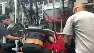 735 lb Marrs bar max effort squat