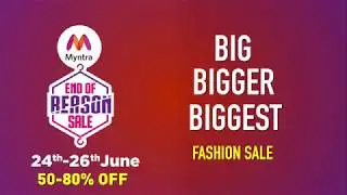 Myntra End Of Reason Sale | Coming Soon