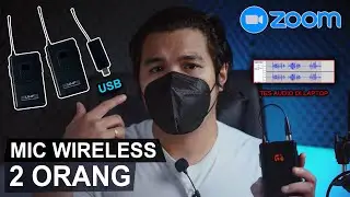 Mic Wireless untuk ZOOM Meeting di Laptop ! ( cara pakai simple tinggal colok saja 👍 )