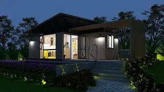TINY HOUSE BY 2x20ft SHIPPING CONTAINER - BIG LIVING IN TINY HOME - SPACE SAVING IDEAS