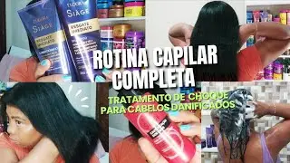 RECONSTRUÇÃO PARA CABELOS DANIFICADOS/ RESGATE IMEDIATO EUDORA SIAGE/ ROTINA COMPLETA 