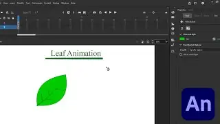 Leaf Animation in Adobe Animate 2025 |  2D Animation Tutorial (Hindi) | @learncartoonanimation