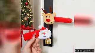 Door Handle Christmas Decorations Ornament Santa Claus Covers Xmas Gifts New Year's Eve Decorations