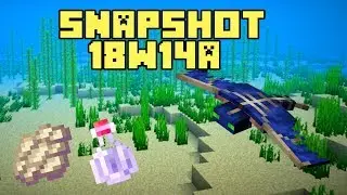 New Minecraft 1.13 Snapshot 18w14a Phantom Membrane, Slow Falling Potion and Trident Riptide Changes