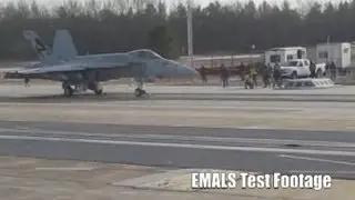 U.S. Navy's Electro Magnetic Aircraft Launch System (EMALS) aircraft catapult
