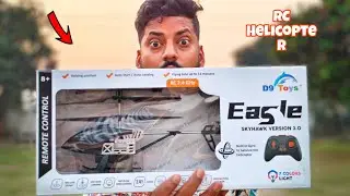 Eagle 2.4GHZ RC Helicopter unboxing and flying test || skyhawk version 3.0 rc helicopter