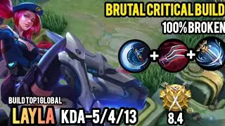 Layla Life Steal  With Best  Items - Build Top 1 Global Layla~MLBB #shorts #mlbb