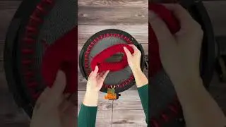 Super quick knit hat is a great stash-buster! 🧶❄️ #knittingmachine #diy #shorts