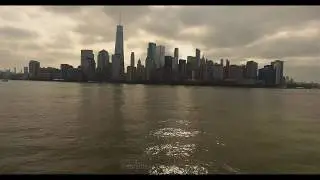 4K NYC Harbor, Statue of Liberty, and Downtown Manhattan by Drone
