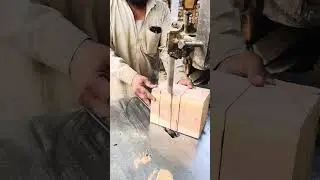 How to make wooden chair using bandsaw☠️#wood #woodscraft #woodworking #machine #viralvideo #