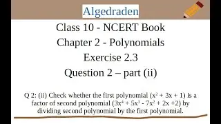 Check whether (x^2 + 3x + 1) is a factor of (3x^4 + 5x^3 - 7x^2 + 2x +2)