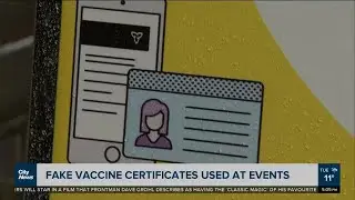 Fake vaccine certificates being used to enter events