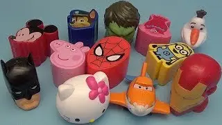 Surprise Egg Opening Memory Game for Kids!  Disney Batman Hello Kitty Peppa Pig!