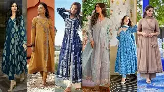 TopTrendy Summer lawn Angrakha Frock designs for girls eid2024/stylish frocks #summer2024 #eid2024