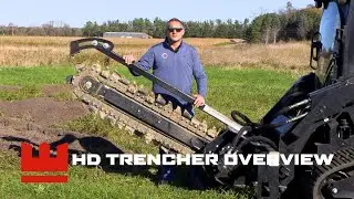 Обзор мощного траншеекопателя от Erskine Attachments