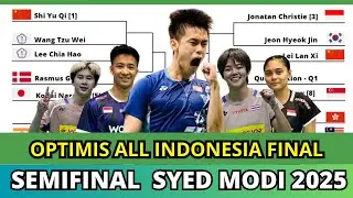 JADWAL SEMIFINAL SYED MODI INDIA INTERNATIONAL 2025 #syedmodiindiainternational2025