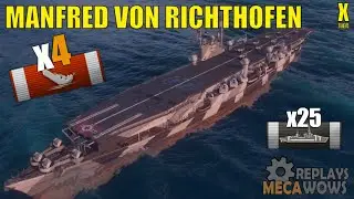 Manfred von Richthofen 4 Kills & 179k Damage | World of Warships Gameplay