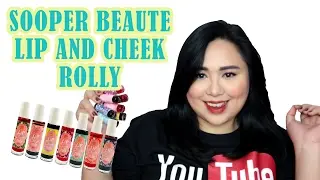 SOOPER BEAUTE LIP AND CHEEK ROLLY SWATCHES | karenliz TV