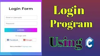 Login Program in C Programing