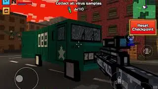 Pixel Gun Raid: Dead city, easy mode!