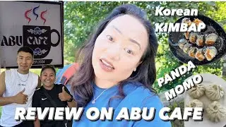 ABU CAFE REVIEW PANDA MOMO & KIMBAP. BEAUTIFUL VIEW IN BIR #food @abukarmavlog @amatensang