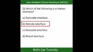 Java mcq questions and answers | Java Programming MCQ | Java Interview Questions | part 5 | #shorts