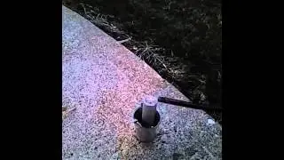 Static, slow-burn rocket test #1