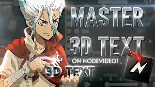 Never Make Boring 3D Text Again✨✍️ - Complete 3D Text Guide for beginners! (In Nodevideo)📱