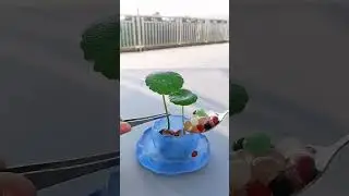 Interior stone flower decoration