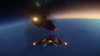Star Citizen PU (3.22) - Crusader Ares Ion + Aegis Retaliator vs. Aegis Idris - Arlington Gang