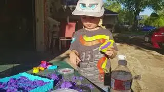 Learning about Sand, colors, & textures