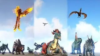 FFA TEST: Scorched Earth VS Aberration VS TheIsland - FREE FOR ALL || ARK: Survival Evolved