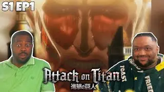 My Uncle's First Anime | Attack on Titan Reaction S1 E1