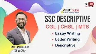🔴MUST WATCH | 28.09.2019 | SSC Descriptive | By Sahil Sir