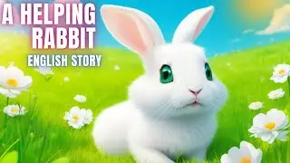 A Helping Rabbit | Cute Bunny | English Story for Kids | Bedtime Stories | Cartoon Rabbit