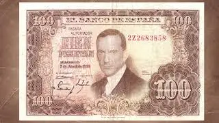 100 Песет (Испания 1953). Код Krause  - 145
