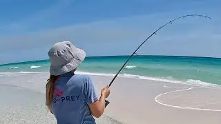 Lady Angler catches a monster on her ultra lightweight setup!