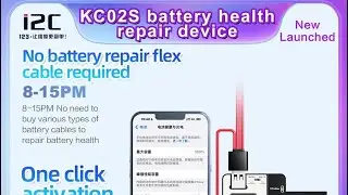 i2C KC02S battery repair tester tool modifies battery data efficiency cycle