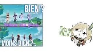 Ma pote choisis une BONNE équipe et une MAUVAISE équipe (selon elle ) #genshinimpact 