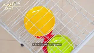 Say Goodbye to Mess! Durable Metal Storage Rack Factory Video#Storagerack #StorageCart