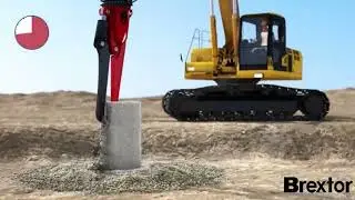 Pile breaking #pile #pilebreaking #breaking #foundation #deepfoundation #concrete