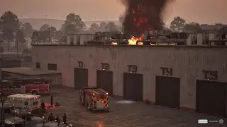 FIREFIGHTING SIMULATOR : IGNITE | AVEC MON ÉQUIPE ONT SAUVENT UN ENTREPOT DES FLAMMES🔥 🚒