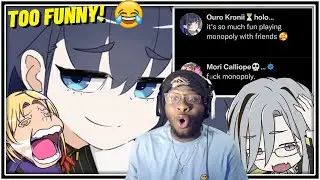 Reacting To The UNHINGED Best Of HoloEN Cursed Monopoly Collab! (Vesper, Kronii, Magni, Calli)