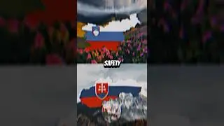 Slovenia vs Slovakia. #shorts #history #slovakia #slovenia #europe
